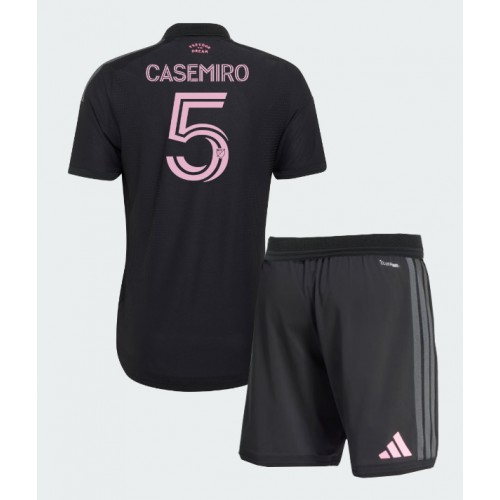 Fotbalové Dres Inter Miami Casemiro #5 Dětské Venkovní 2026-27 Krátký Rukáv (+ trenýrky)